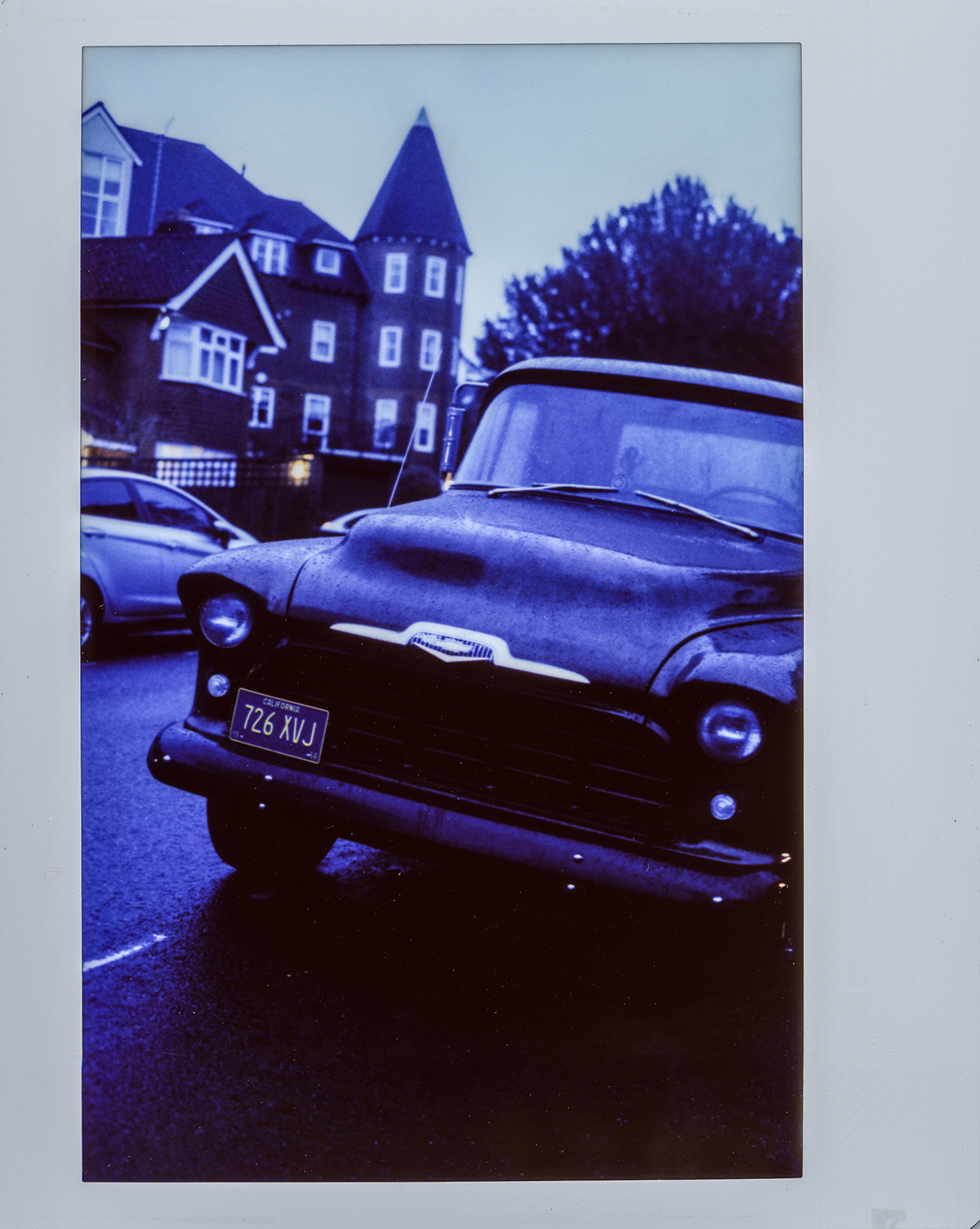 Blue hour pickup [Custom Polaroid 110A Instax Wide Conversion - Instax Wide Colour]